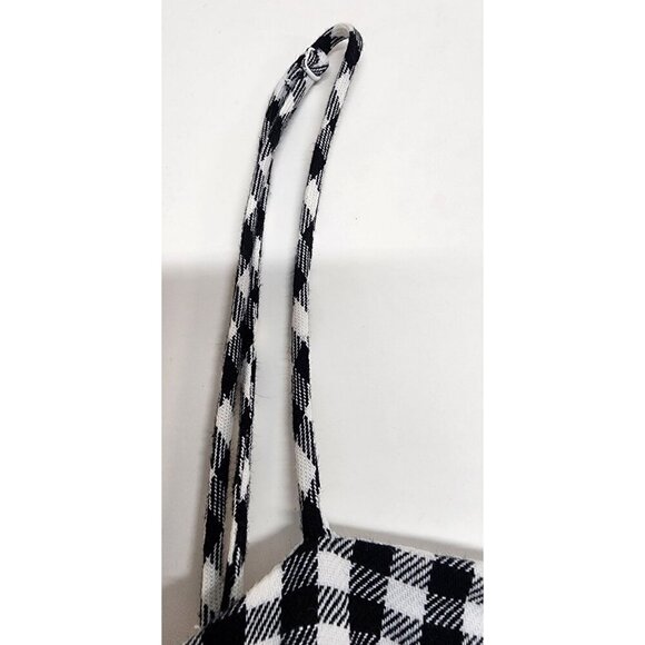 Altar'd State Black and White Gingham  Dress with Spaghetti Straps Size Medium - Picture 8 of 14